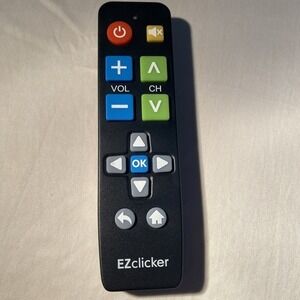 EZ Clicker Remote Control Black‎ Large Buttons 3687